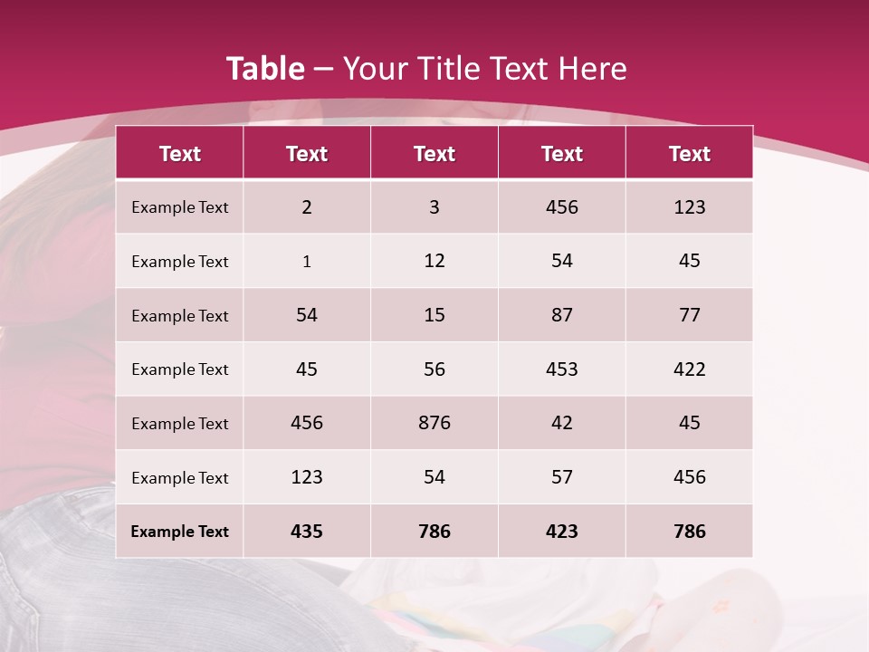 Female Indoors Smiling PowerPoint Template