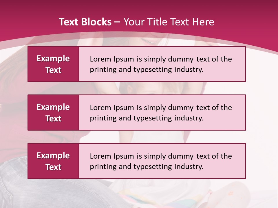 Female Indoors Smiling PowerPoint Template
