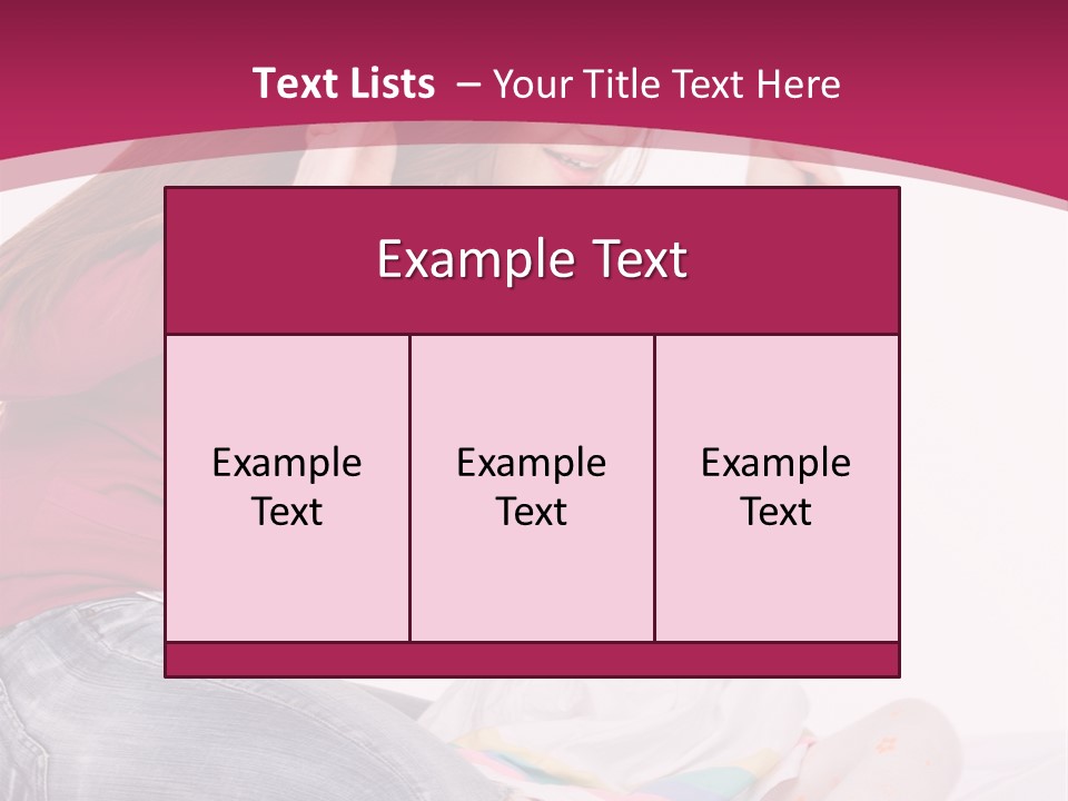 Female Indoors Smiling PowerPoint Template