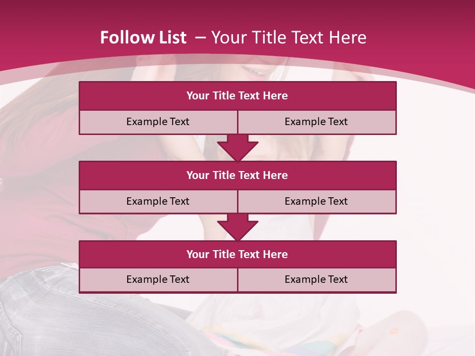 Female Indoors Smiling PowerPoint Template