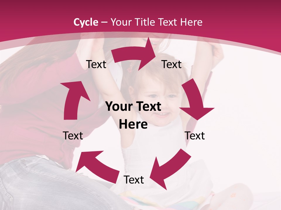 Female Indoors Smiling PowerPoint Template