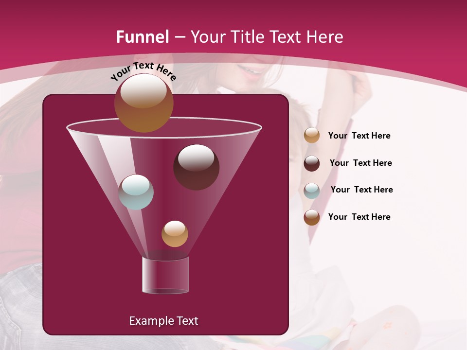 Female Indoors Smiling PowerPoint Template