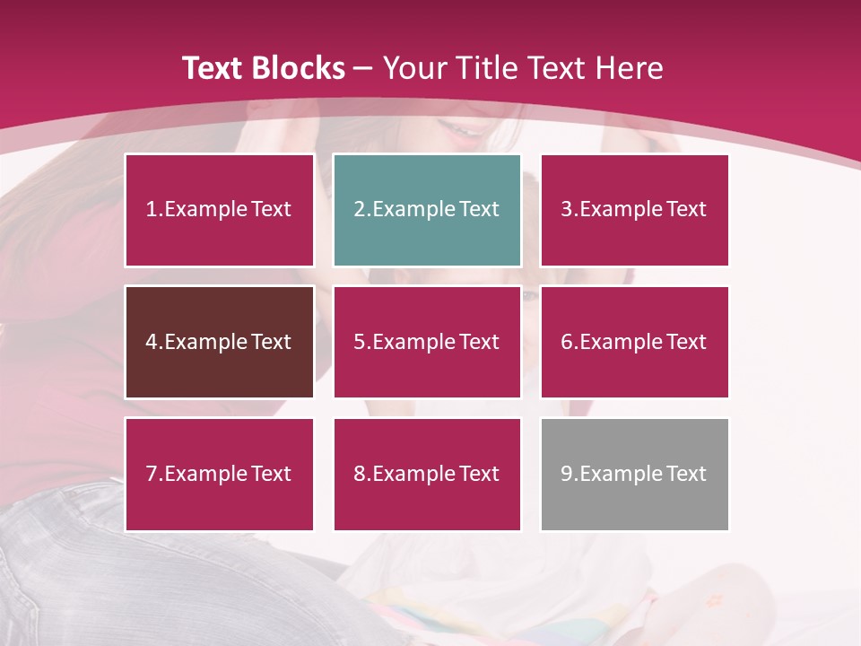 Female Indoors Smiling PowerPoint Template