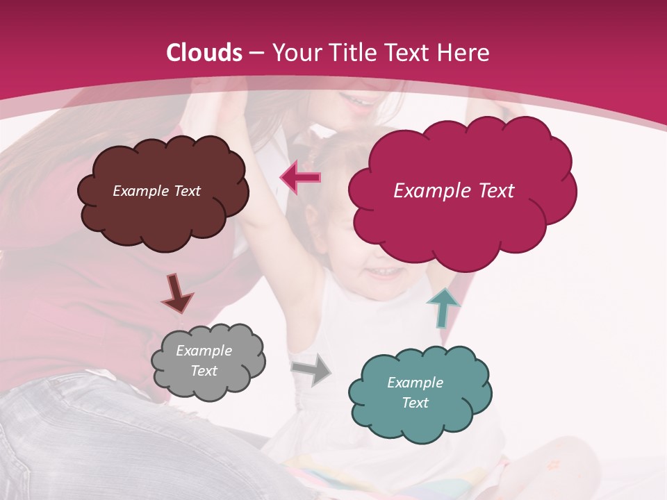 Female Indoors Smiling PowerPoint Template