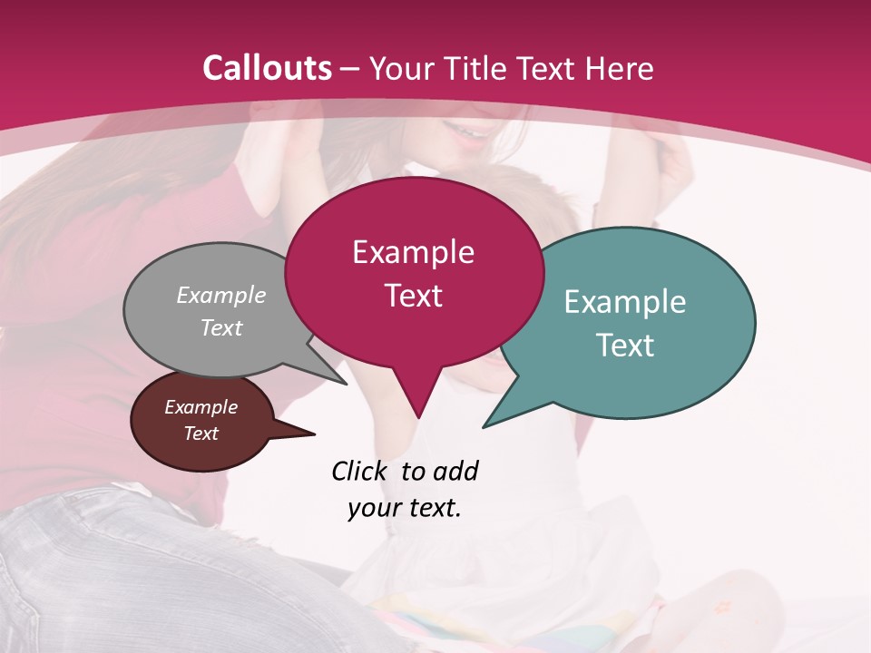 Female Indoors Smiling PowerPoint Template