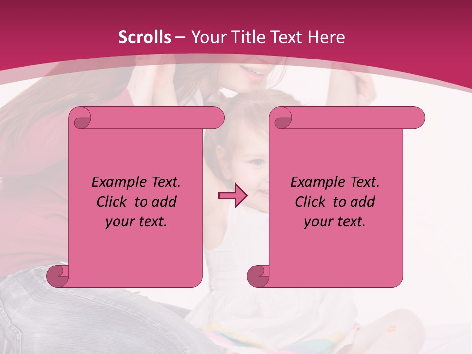 Female Indoors Smiling PowerPoint Template