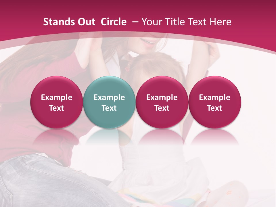 Female Indoors Smiling PowerPoint Template