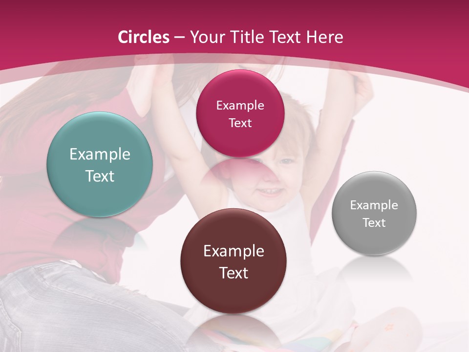 Female Indoors Smiling PowerPoint Template