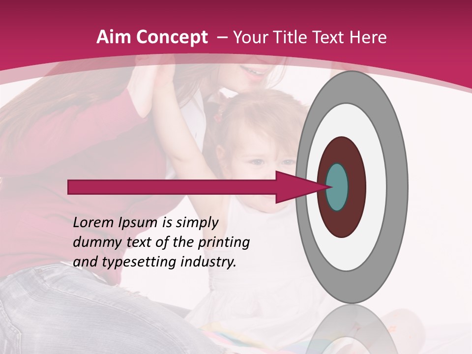 Female Indoors Smiling PowerPoint Template