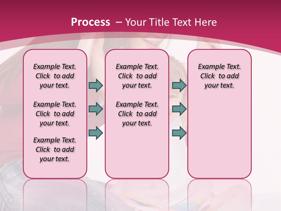 Female Indoors Smiling PowerPoint Template