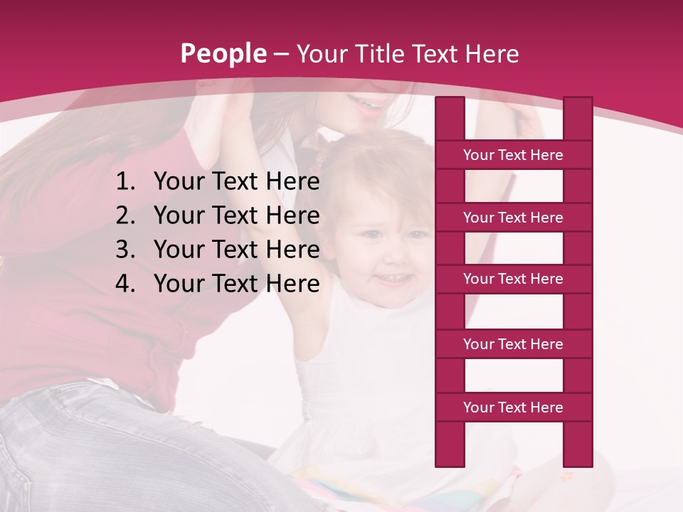 Female Indoors Smiling PowerPoint Template