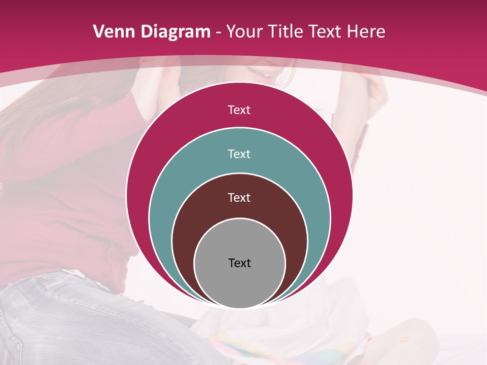 Female Indoors Smiling PowerPoint Template