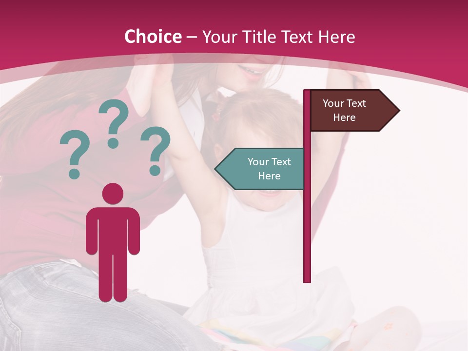 Female Indoors Smiling PowerPoint Template