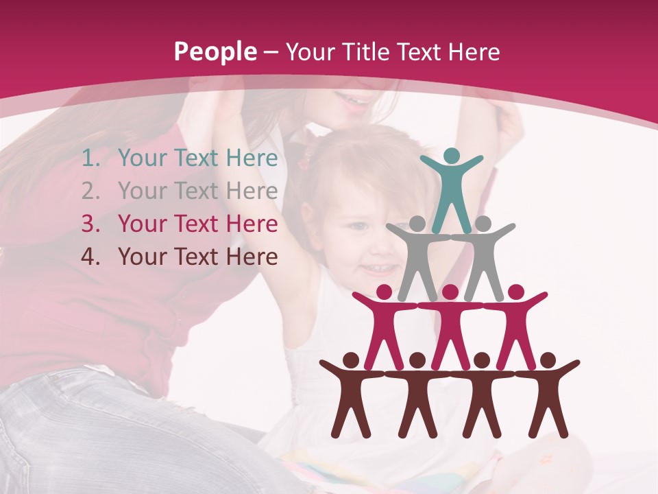 Female Indoors Smiling PowerPoint Template