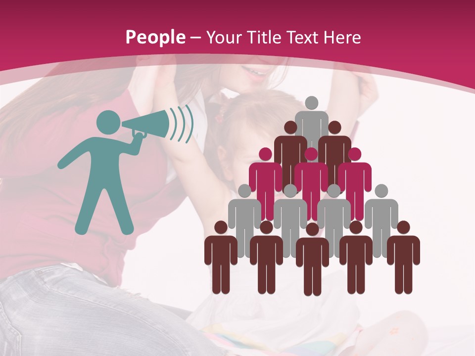 Female Indoors Smiling PowerPoint Template