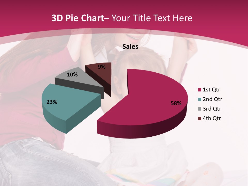 Female Indoors Smiling PowerPoint Template