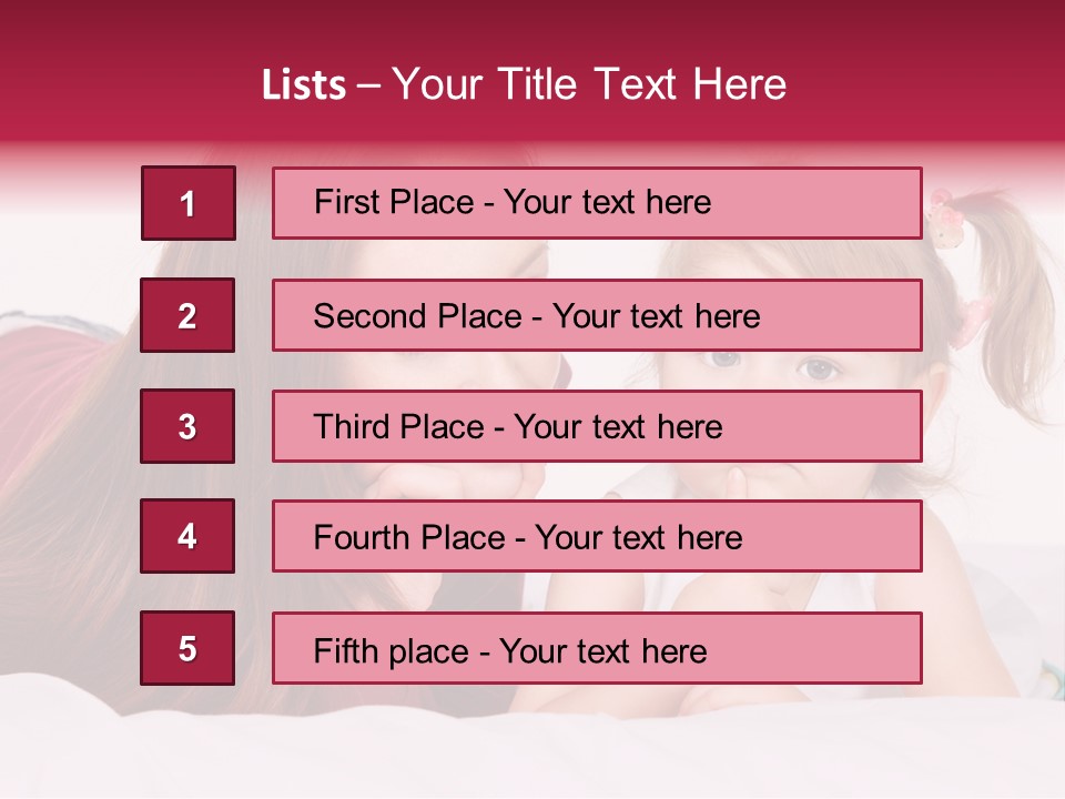 Love Bed Mum PowerPoint Template