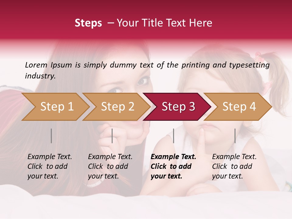 Love Bed Mum PowerPoint Template