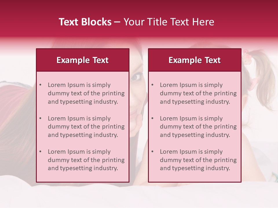 Love Bed Mum PowerPoint Template