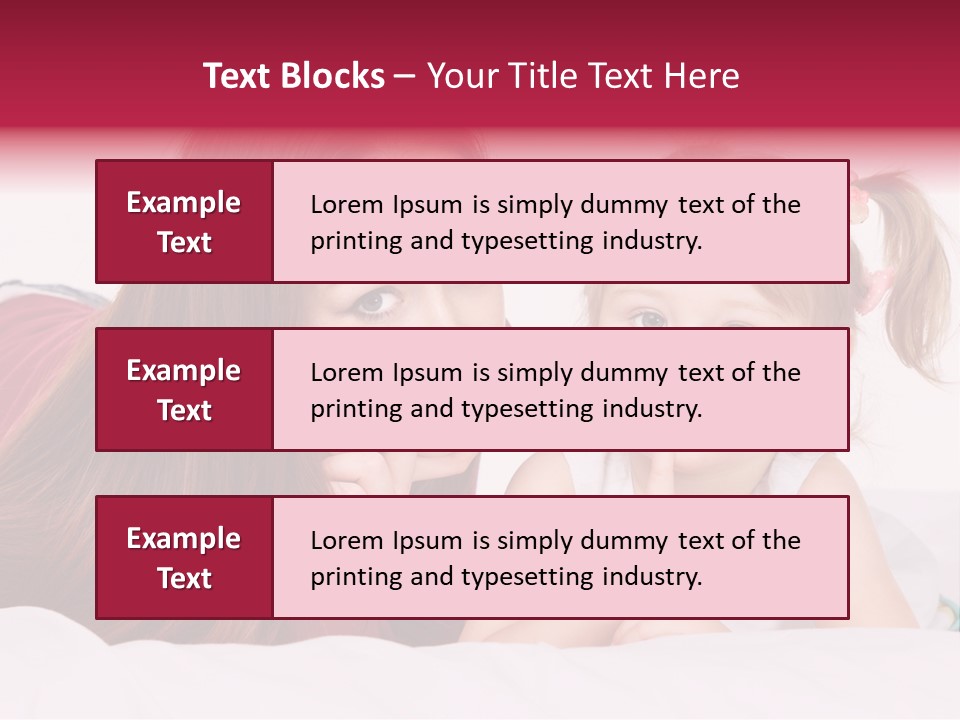 Love Bed Mum PowerPoint Template