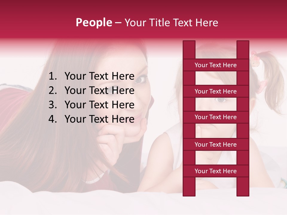 Love Bed Mum PowerPoint Template