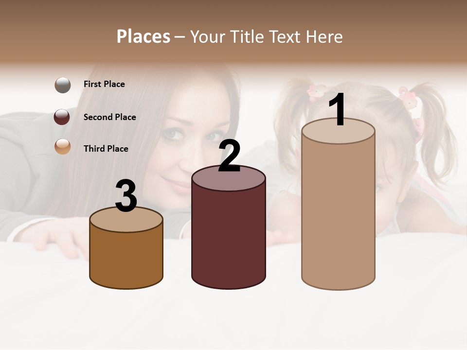 Affectionate Female Relaxing PowerPoint Template