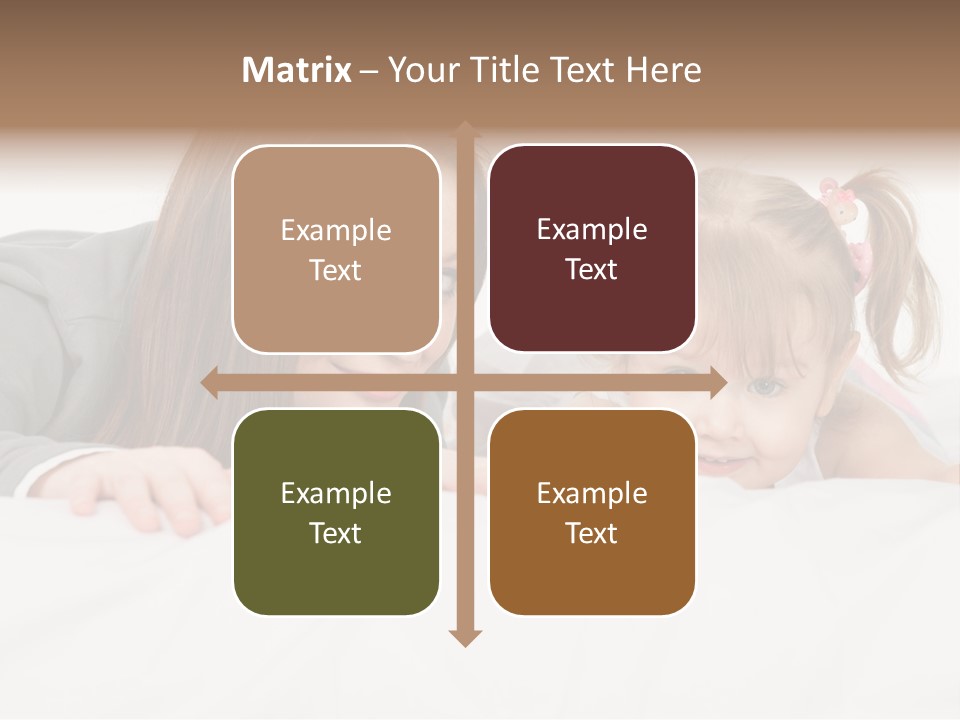 Affectionate Female Relaxing PowerPoint Template