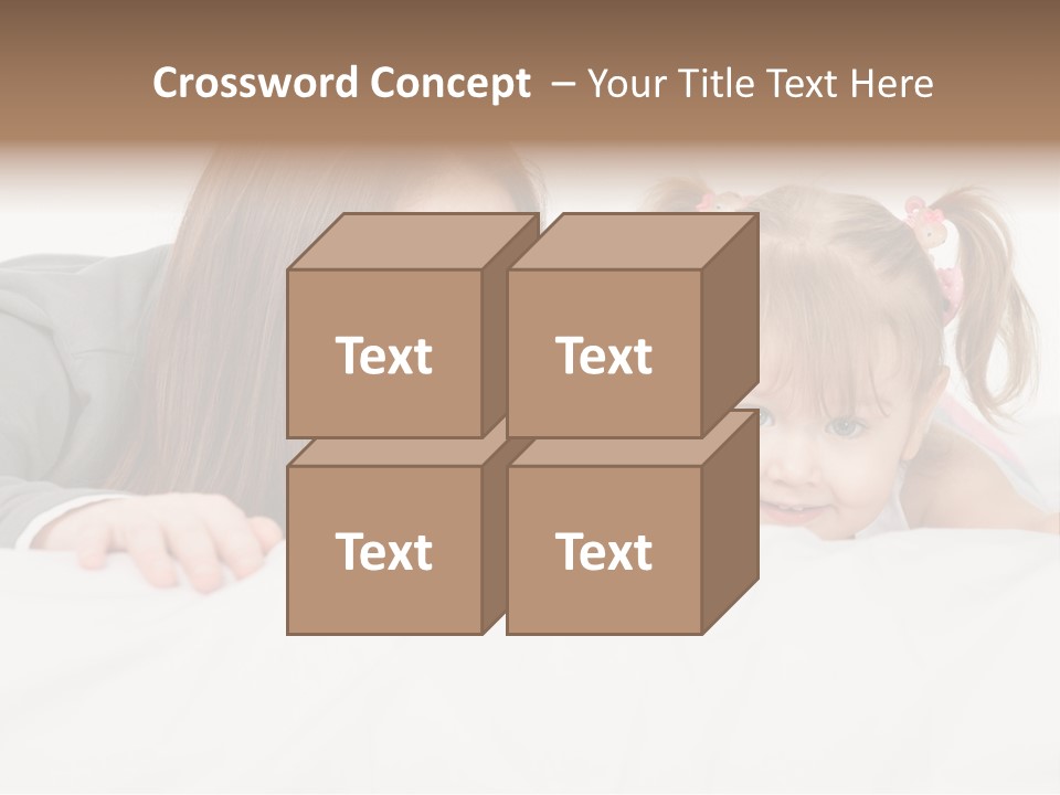 Affectionate Female Relaxing PowerPoint Template