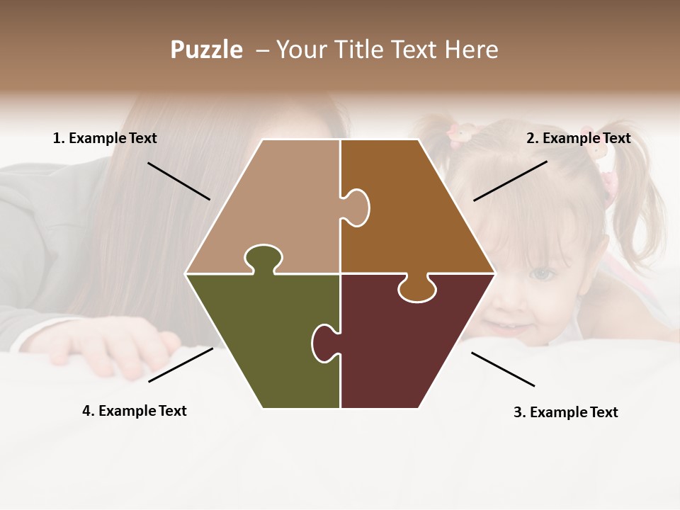 Affectionate Female Relaxing PowerPoint Template