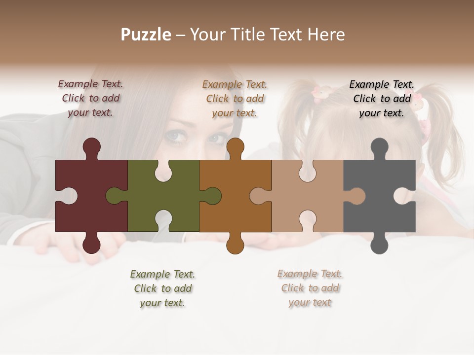 Affectionate Female Relaxing PowerPoint Template