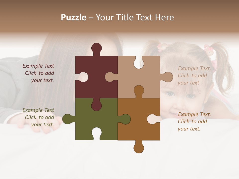 Affectionate Female Relaxing PowerPoint Template