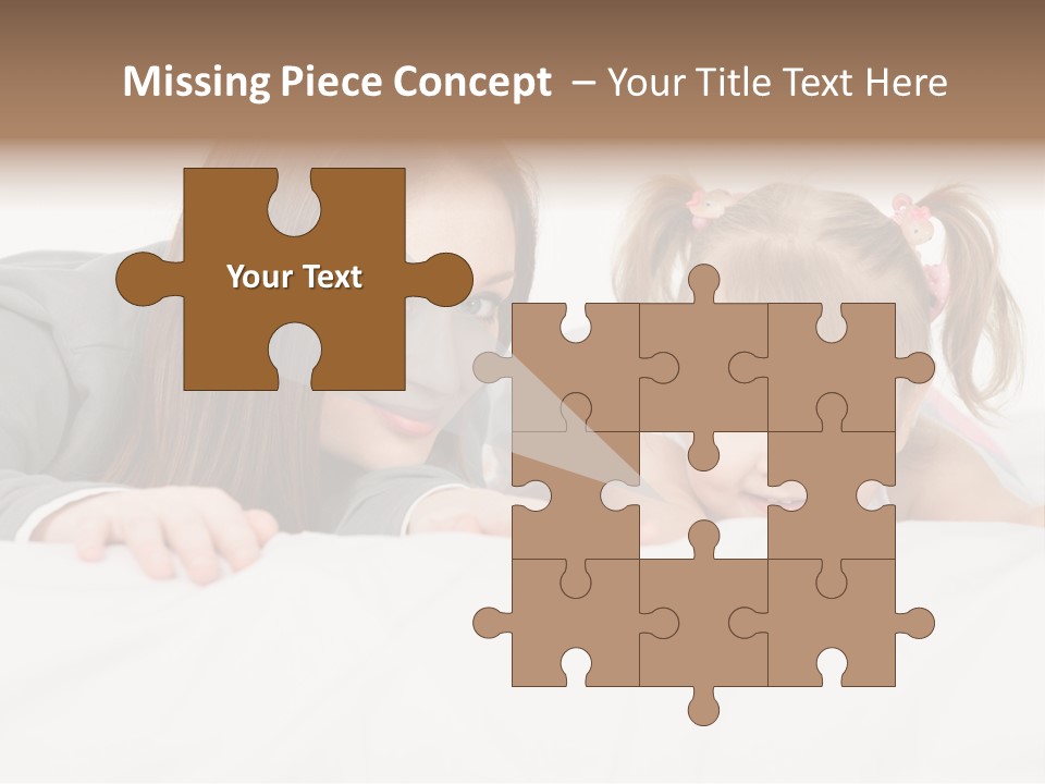 Affectionate Female Relaxing PowerPoint Template