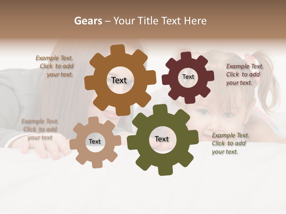 Affectionate Female Relaxing PowerPoint Template