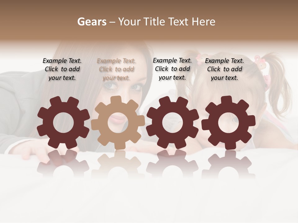 Affectionate Female Relaxing PowerPoint Template