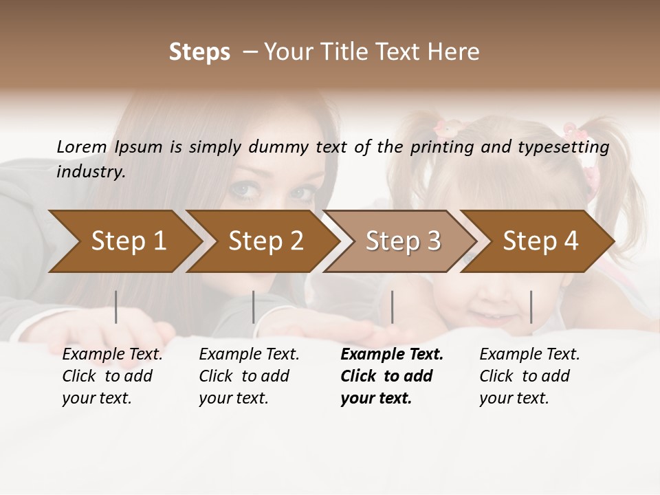 Affectionate Female Relaxing PowerPoint Template