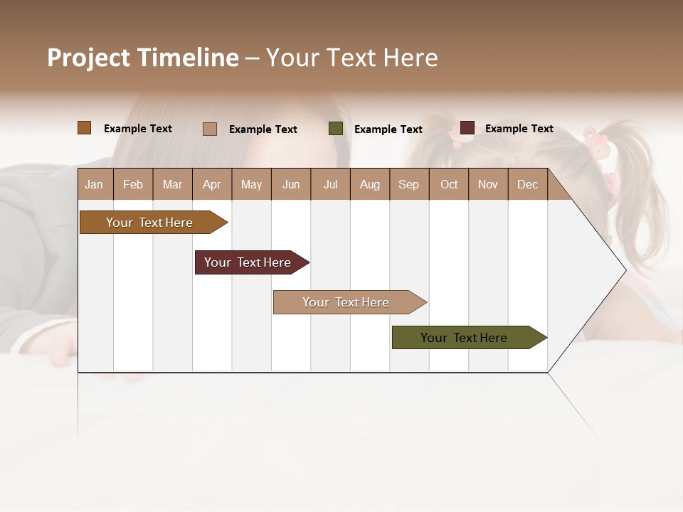 Affectionate Female Relaxing PowerPoint Template