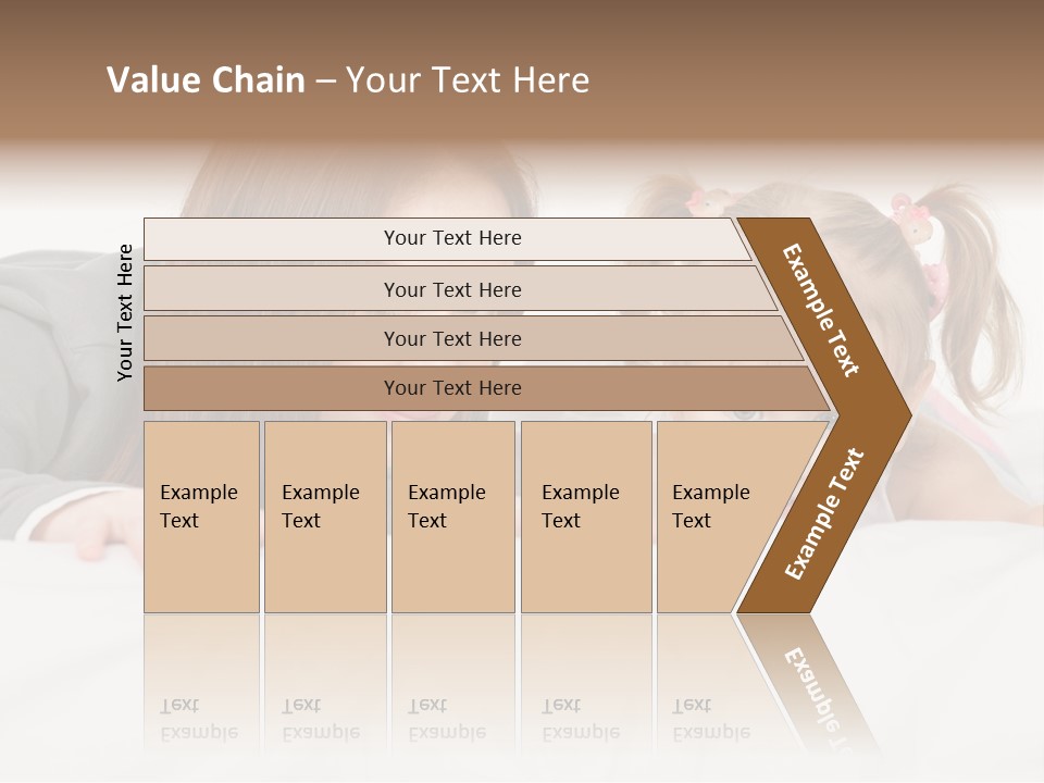 Affectionate Female Relaxing PowerPoint Template