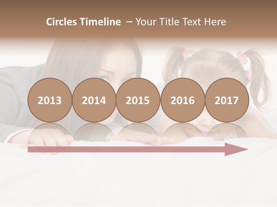 Affectionate Female Relaxing PowerPoint Template