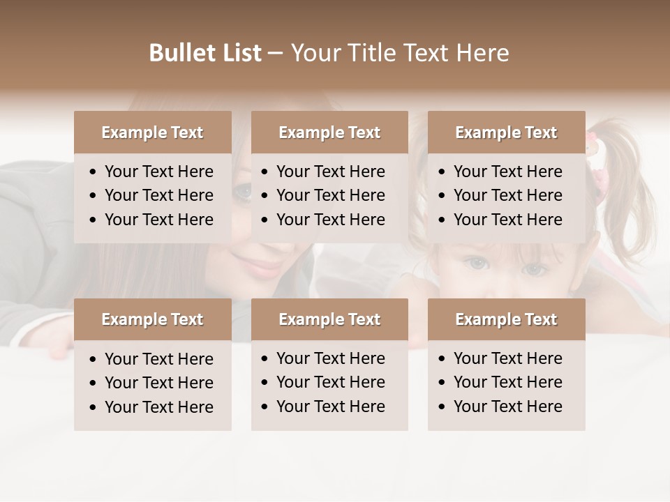 Affectionate Female Relaxing PowerPoint Template