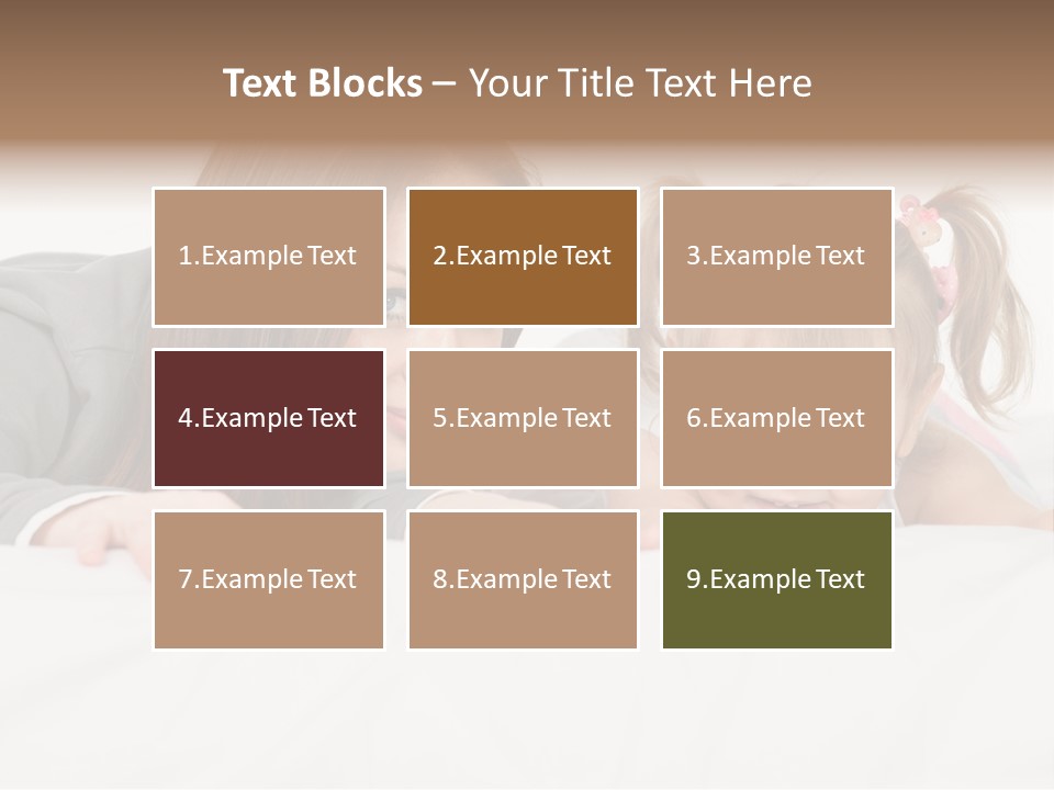 Affectionate Female Relaxing PowerPoint Template