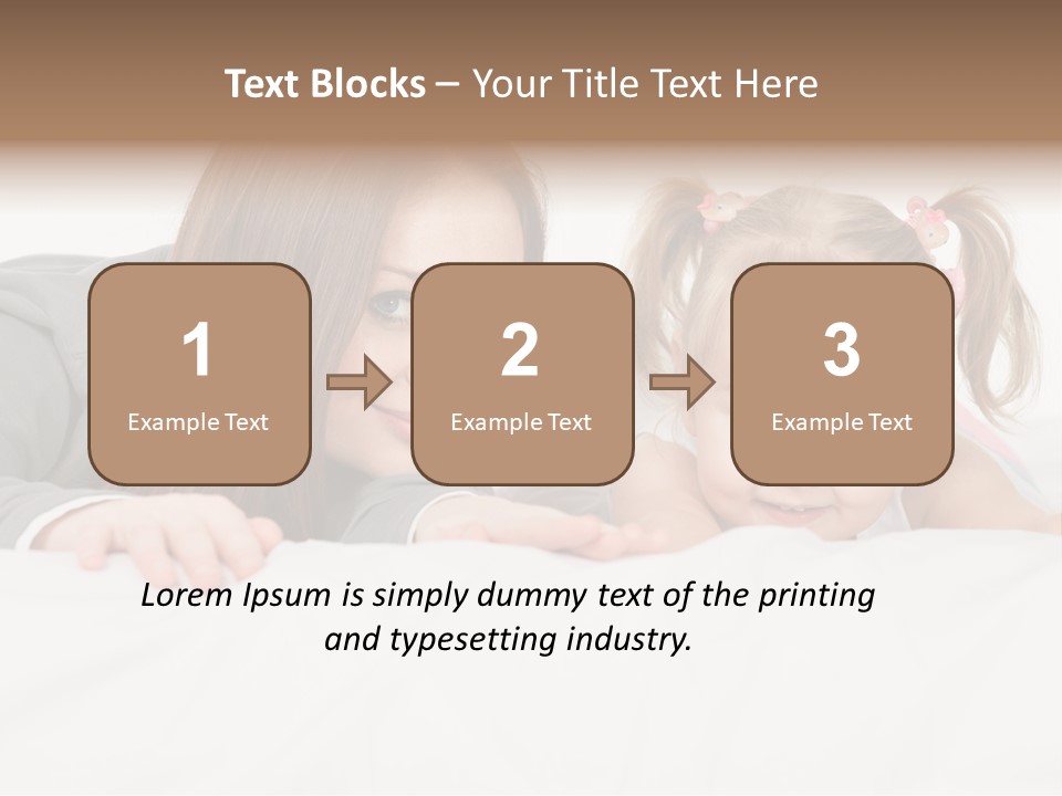 Affectionate Female Relaxing PowerPoint Template