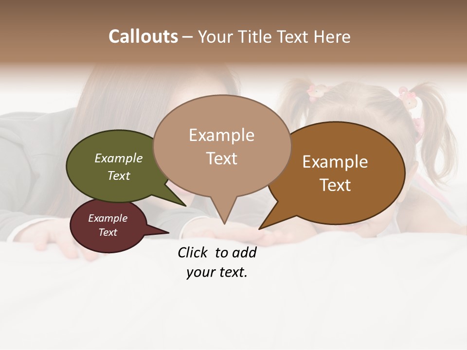 Affectionate Female Relaxing PowerPoint Template