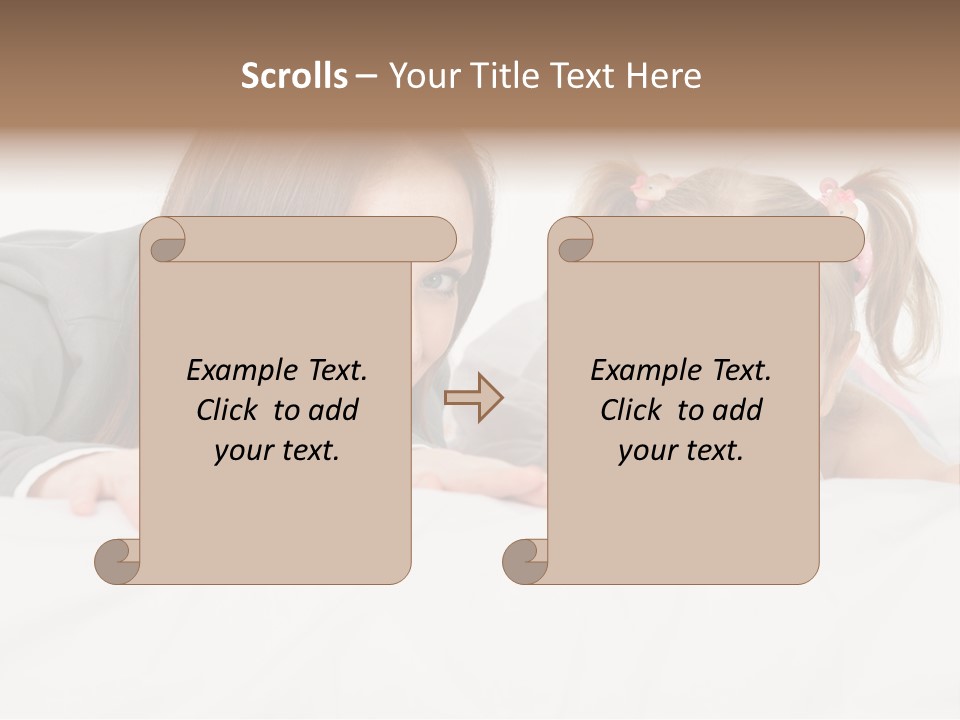Affectionate Female Relaxing PowerPoint Template