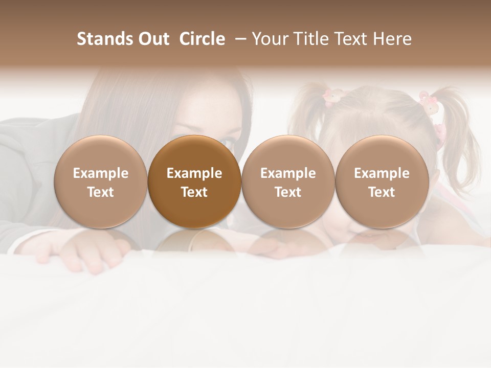 Affectionate Female Relaxing PowerPoint Template