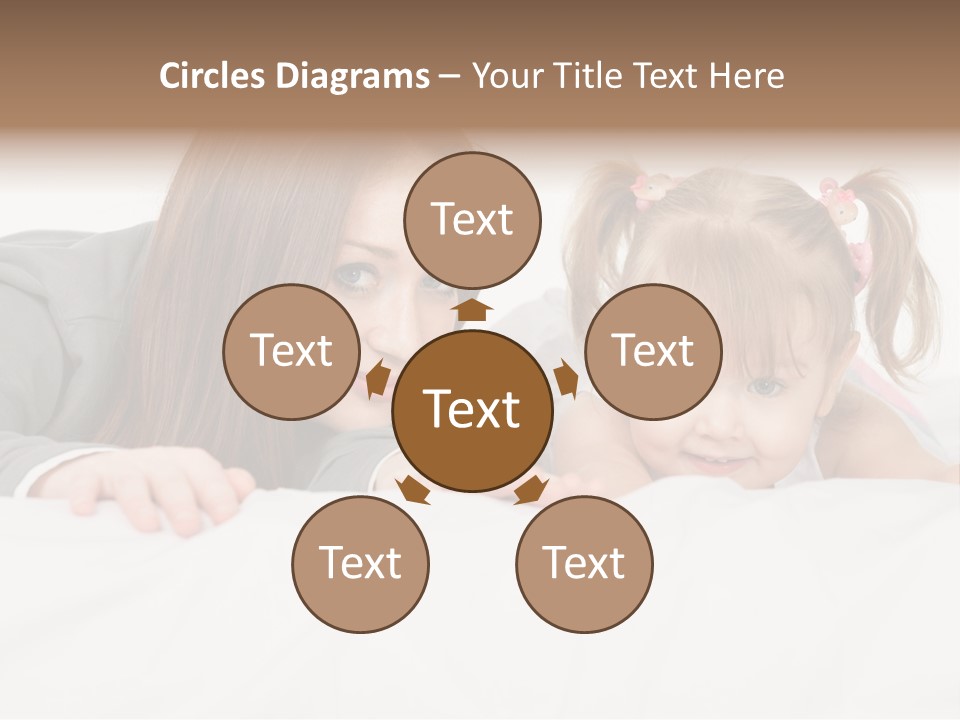 Affectionate Female Relaxing PowerPoint Template