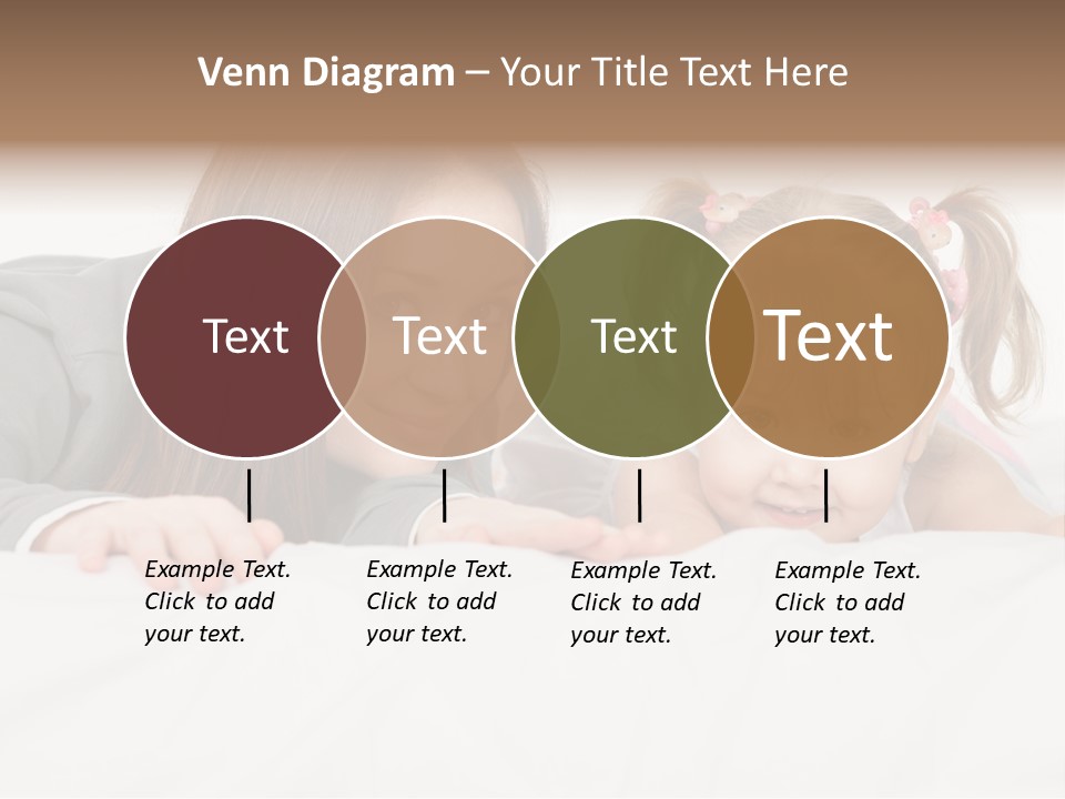 Affectionate Female Relaxing PowerPoint Template