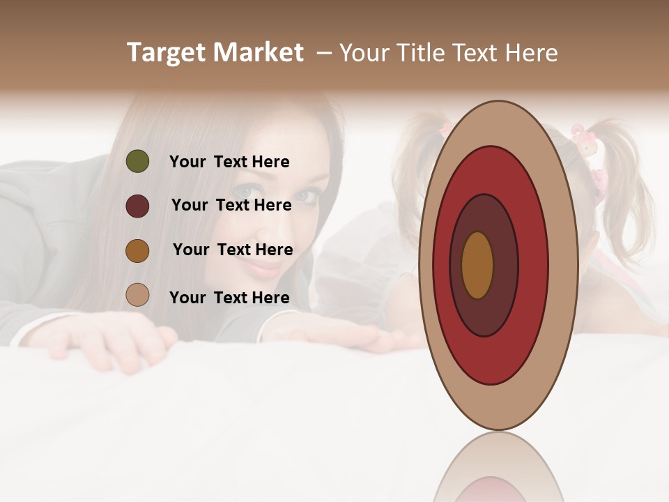 Affectionate Female Relaxing PowerPoint Template