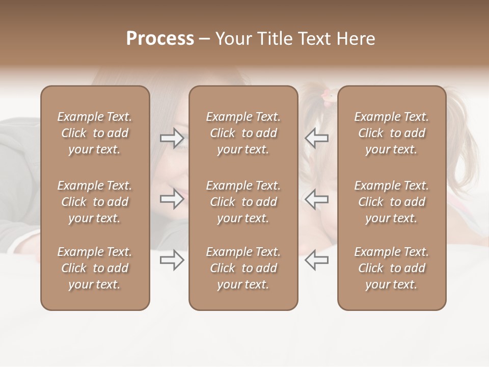 Affectionate Female Relaxing PowerPoint Template