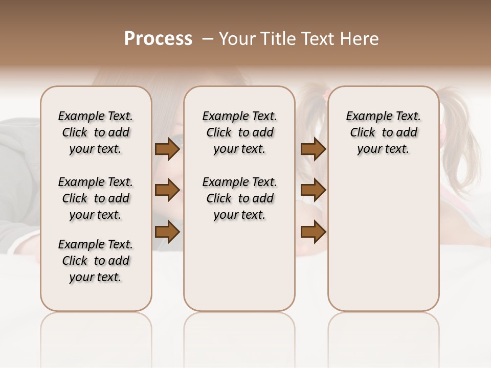 Affectionate Female Relaxing PowerPoint Template