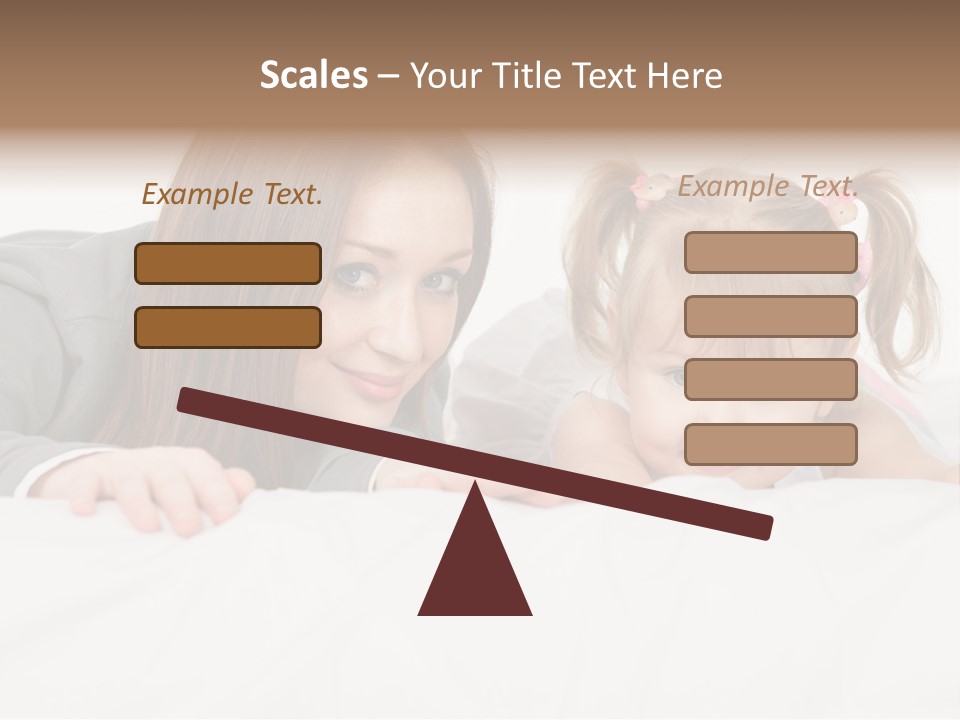 Affectionate Female Relaxing PowerPoint Template